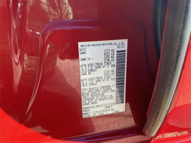 2022 Nissan Frontier S