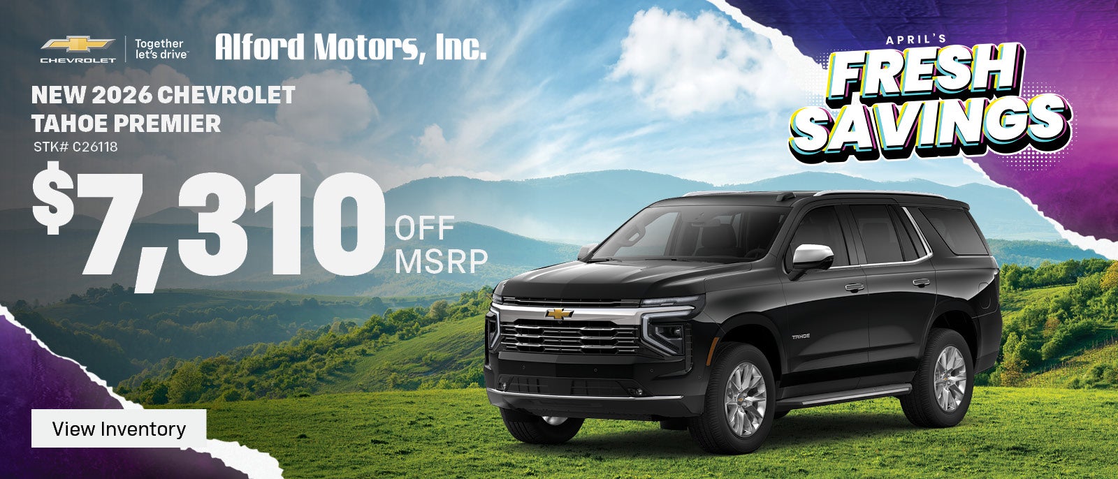 NEW 2026 CHEVROLET TAHOE PREMIER