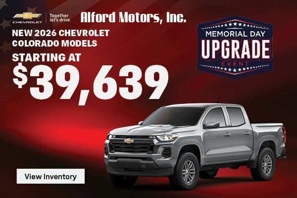 Save on a new 2026 Chevy Colorado
