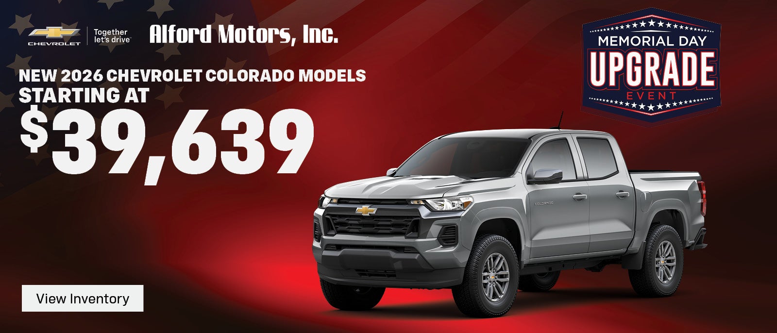 Save on a new 2026 Chevy Colorado