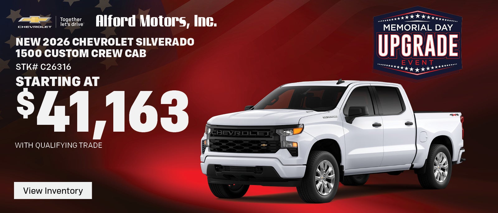 Save on a new 2026 Chevy Silverado 1500