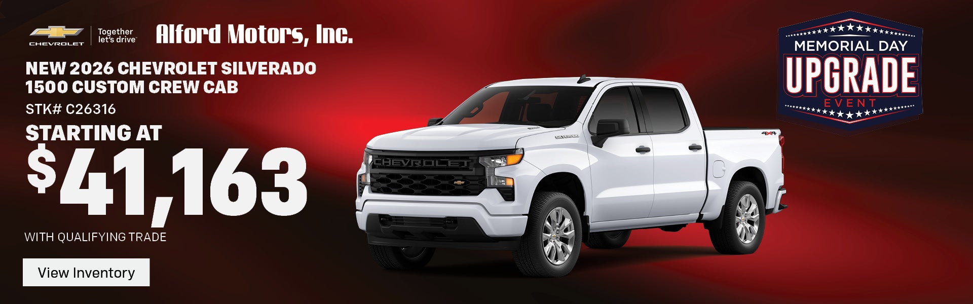 Save on a new 2026 Chevy Silverado 1500