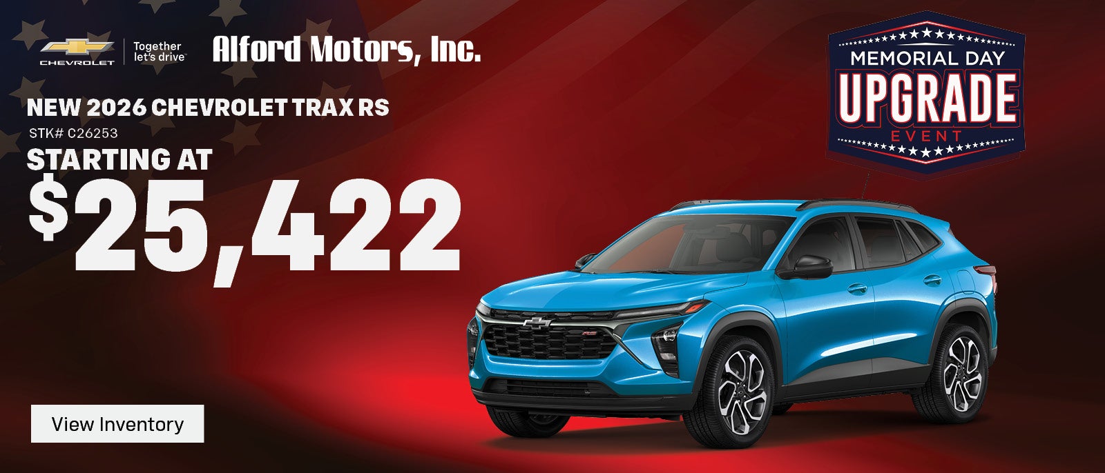 Save on a new 2026 Chevy Trax